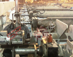 On site roller shaft machining